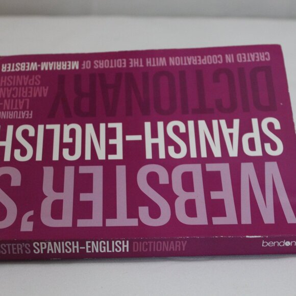 Webster’s Spanish-English Dictionary Paperback Book - Picture 4 of 4